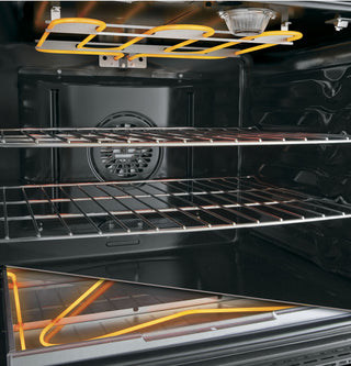 GE Profile™ 30" Smart  Free-Standing Electric Convection Fingerprint Resistant Range with No Preheat Air Fry