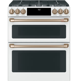 Café™ 30" Smart Slide-In, Front-Control, Dual-Fuel, Double-Oven Range with Convection