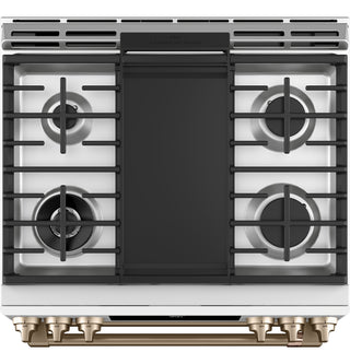 Café™ 30" Smart Slide-In, Front-Control, Dual-Fuel, Double-Oven Range with Convection