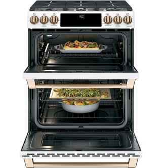 Café™ 30" Smart Slide-In, Front-Control, Dual-Fuel, Double-Oven Range with Convection