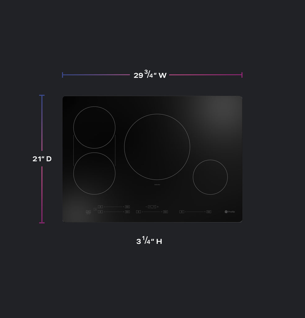 GE Profile™ 30" Built-In Touch Control Induction Cooktop