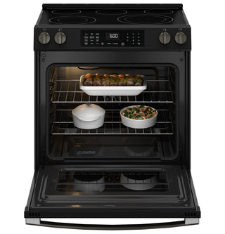 GE® 30" Slide-In Electric Convection Range with No Preheat Air Fry and EasyWash™ Oven Tray