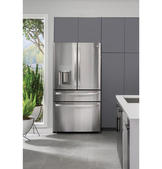 GE Profile™ 22.3 Cu. Ft. Smart Counter-Depth Fingerprint Resistant 4-Door French-Door Refrigerator with Door In Door