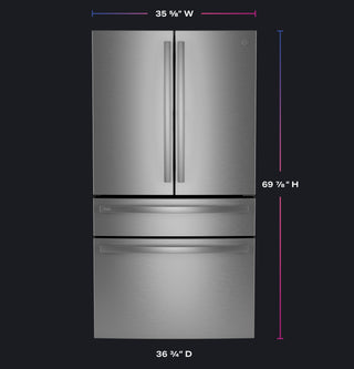 GE Profile™ Series ENERGY STAR® 29 Cu. Ft. Smart Fingerprint Resistant 4-Door French-Door Refrigerator with Door In Door