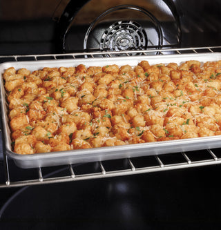 GE Profile™ 30" Smart  Free-Standing Electric Convection Fingerprint Resistant Range with No Preheat Air Fry