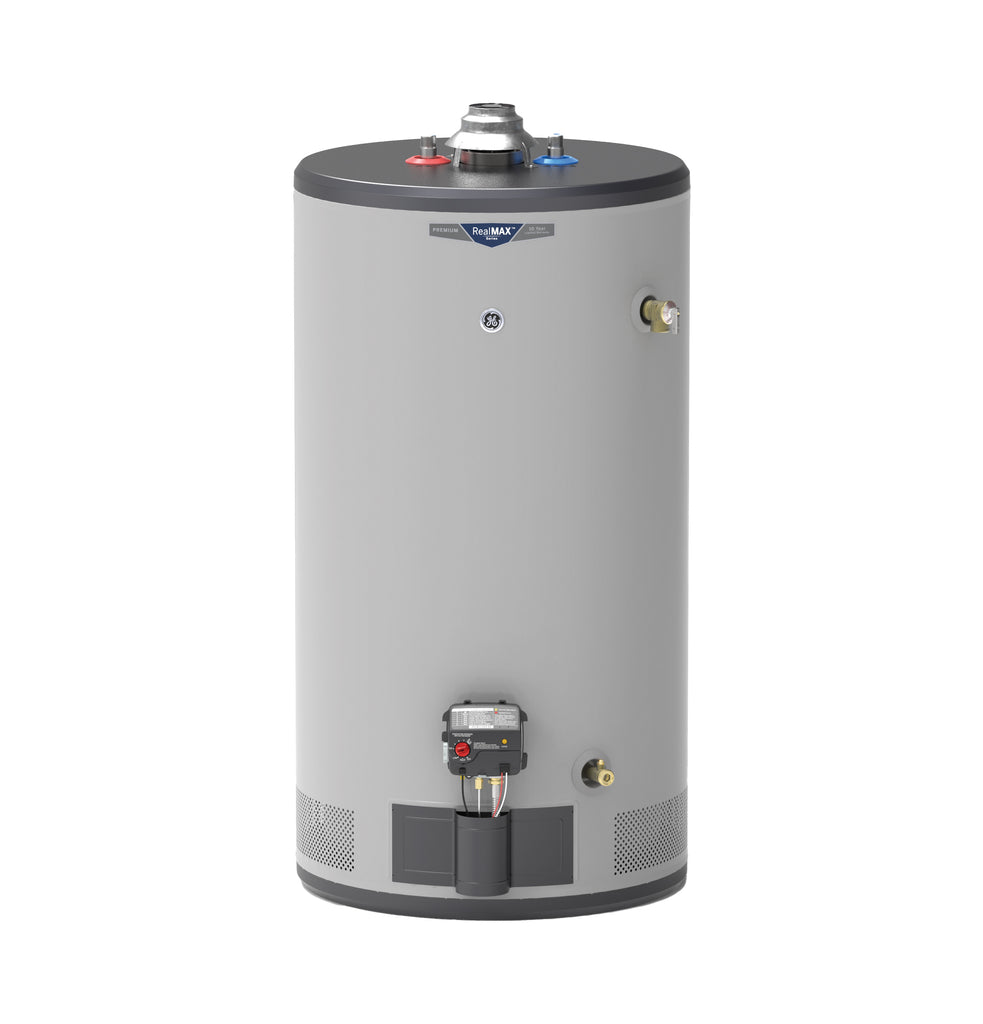GE RealMAX Premium 50-Gallon Short Natural Gas Ultra Low-Nox Atmospheric Water Heater