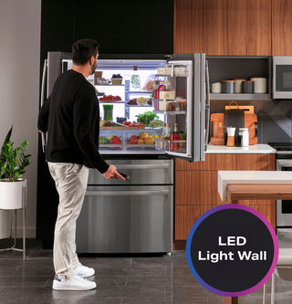 GE Profile™ 22.3 Cu. Ft. Smart Counter-Depth Fingerprint Resistant 4-Door French-Door Refrigerator with Door In Door