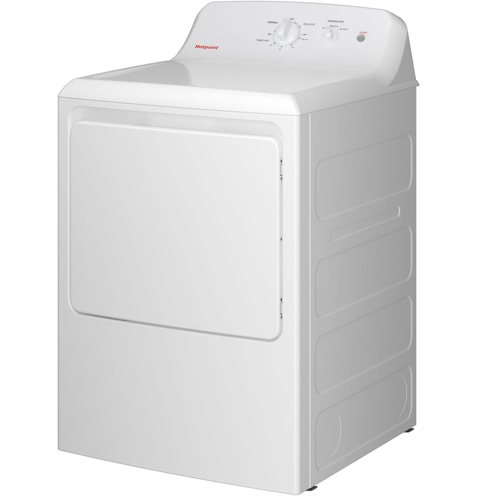 Hotpoint® 6.2 cu. ft. Capacity  Electric Dryer with Up To 120 ft. Venting and Shallow Depth