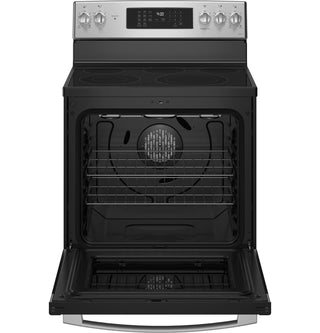 GE Profile™ 30" Smart  Free-Standing Electric Convection Fingerprint Resistant Range with No Preheat Air Fry