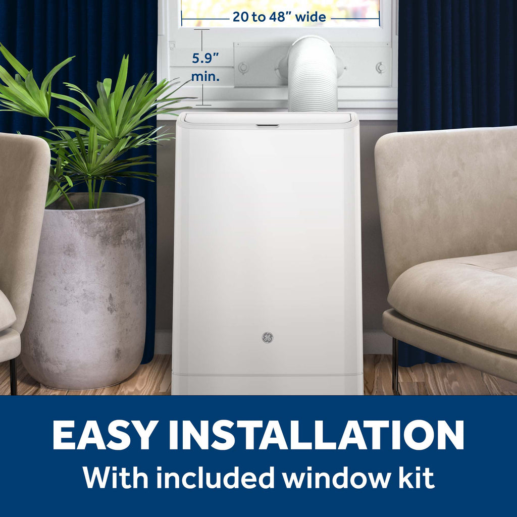 GE® 10,000 BTU Class Smart Portable Air Conditioner for Medium Rooms up to 450 sq ft. (10,400 BTU DOE)