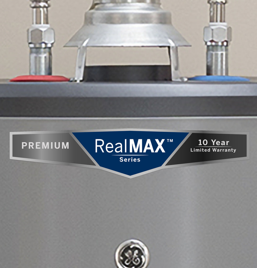 GE RealMAX Premium 40-Gallon Short Natural Gas Ultra Low-Nox Atmospheric Water Heater