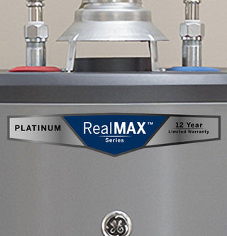 GE RealMAX Platinum 50-Gallon Short Natural Gas Ultra Low-Nox Atmospheric Water Heater