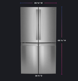 GE Profile™ ENERGY STAR® 28.3 Cu. Ft. Quad-Door Refrigerator with Dual-Dispense AutoFill Pitcher
