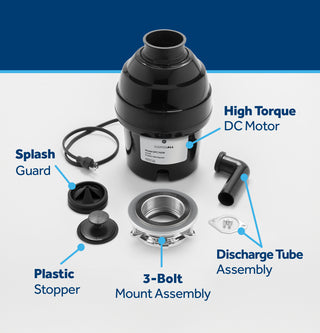 GE DISPOSALL®  3/4 HP Continuous Feed Garbage Disposer - Corded