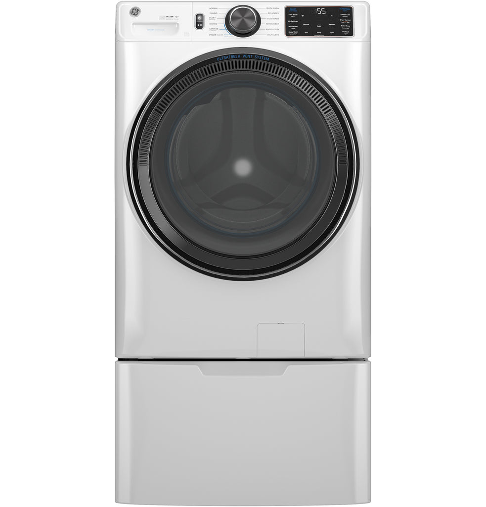 GE® ENERGY STAR® 5.0 cu. ft. Capacity Smart Front Load  Steam Washer with SmartDispense™ UltraFresh Vent System with OdorBlock™ and Sanitize + Allergen