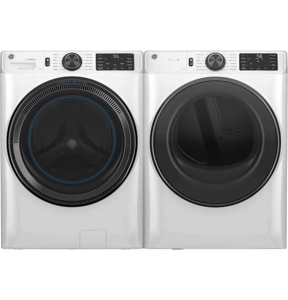 GE® ENERGY STAR® 7.8 cu. ft. Capacity Smart Front Load Electric Dryer with Steam and Sanitize Cycle