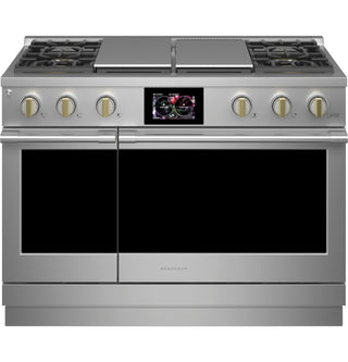 Monogram 48" Dual-Fuel Professional Range with 4 Burners, Grill, and Griddle (Natural Gas)
