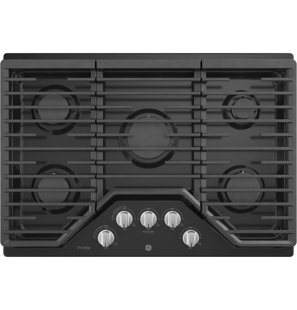 GE Profile™ 30" Built-In Gas Cooktop with 5 Burners and Optional Extra-Large Cast Iron Griddle