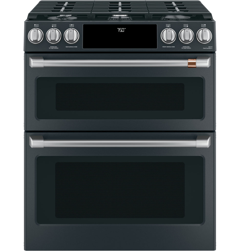 Café™ Front Control Gas Knobs and Handles - Brushed Stainless