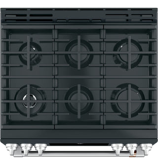 Café™ 30" Smart Slide-In, Front-Control, Gas Range with Convection Oven