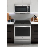 GE Profile™ 30" Smart Slide-In Fingerprint Resistant Front-Control Induction and Convection Range with No Preheat Air Fry