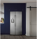 GE® 21.8 Cu. Ft. Counter-Depth Fingerprint Resistant Side-By-Side Refrigerator