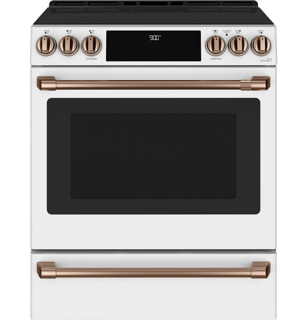 Café™ Front Control Induction Knobs and Handles - Brushed Copper