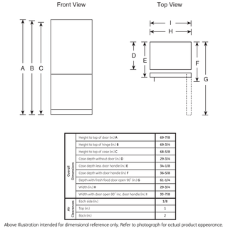 GE® ENERGY STAR® 21.0 Cu. Ft. Bottom-Freezer Refrigerator