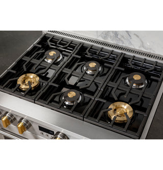 Monogram 36" All Gas Professional Range with 6 Burners (Natural Gas)