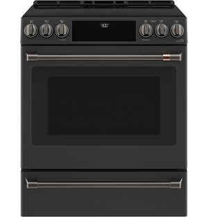 Café™ Front Control Induction Knobs and Handles - Brushed Black