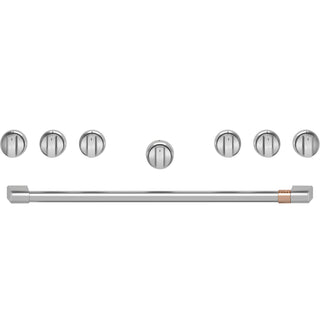 Café™ 36" Brushed Stainless Handle & Knob Set for Pro Range and Rangetop
