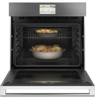 Café™ 30" Smart Single Wall Oven with Convection in Platinum Glass