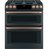Café™ Front Control Gas Knobs and Handles - Brushed Copper