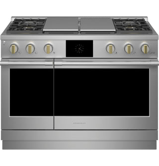 Monogram 48" Dual-Fuel Professional Range with 4 Burners, Grill, and Griddle (Natural Gas)