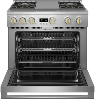 Monogram 36" All Gas Professional Range with 4 Burners and Griddle (Natural Gas)