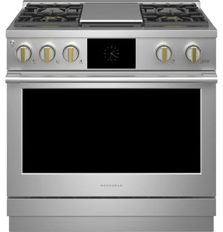 Monogram 36" Dual-Fuel Professional Range with 4 Burners and Griddle (Natural Gas)
