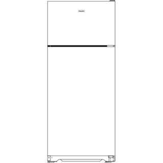 Hotpoint® 17.5 Cu. Ft. Recessed Handle Top-Freezer Refrigerator