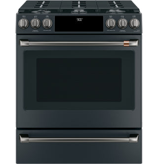 Café™ Front Control Gas Knobs and Handles - Brushed Black