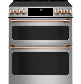 Café™ Front Control Electric Knobs and Handles - Brushed Copper