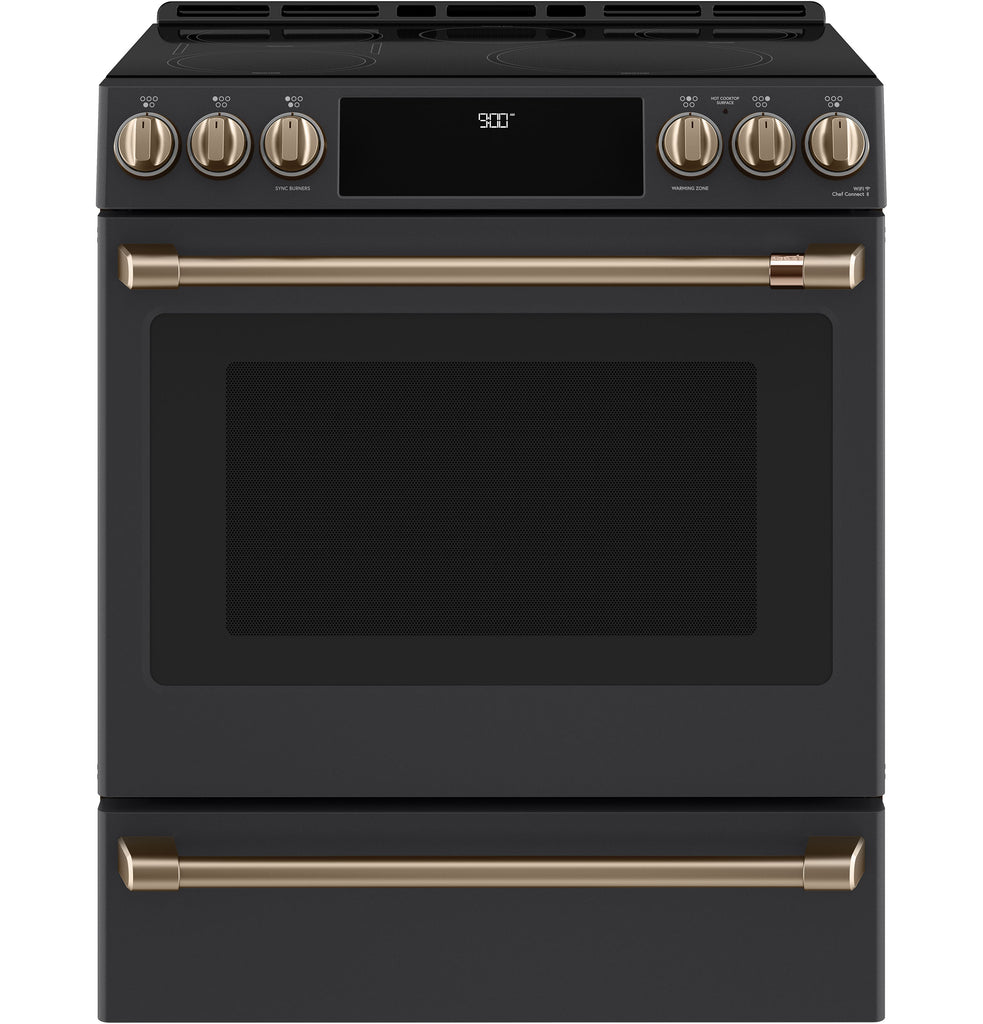 Café™ Front Control Induction Knobs and Handles - Brushed Bronze