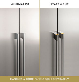 Monogram 30" Integrated Glass-Door Refrigerator for Single or Dual Installation
