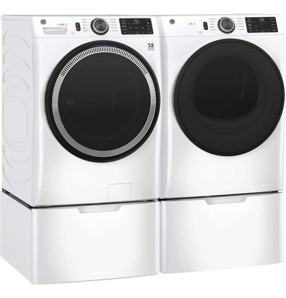 GE® 7.8 cu. ft. Capacity Smart Front Load Electric Dryer with Sanitize Cycle