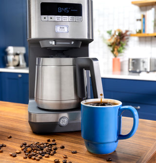 GE 10 Cup Drip Coffee Maker with Single Serve