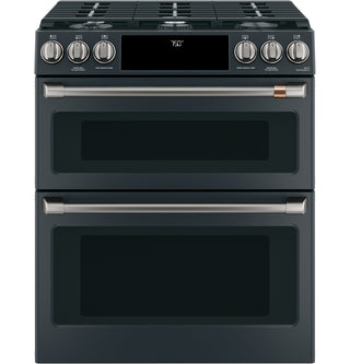 Café™ Front Control Gas Knobs and Handles - Brushed Black