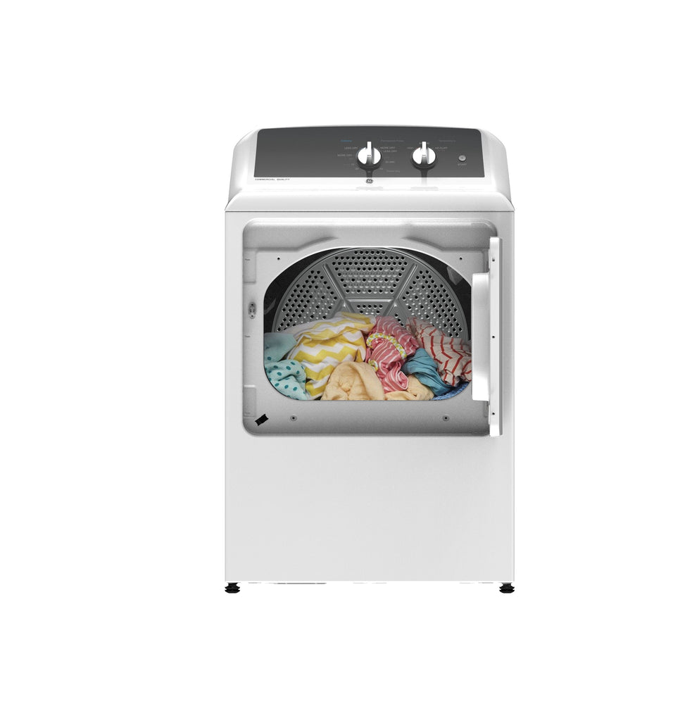 GE® 6.2 cu. ft. Capacity aluminized alloy drum Electric Dryer