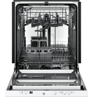 GE® ADA Compliant Stainless Steel Interior Dishwasher with Sanitize Cycle