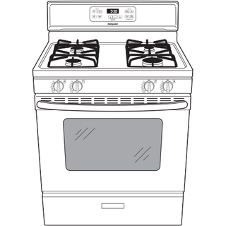 Hotpoint® 30" Free-Standing Standard Clean Gas Range