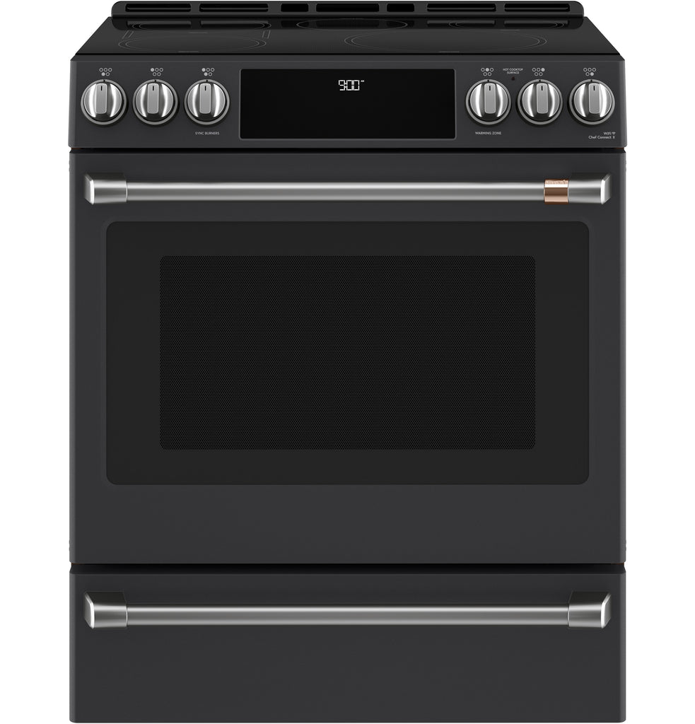 Café™ Front Control Induction Knobs and Handles - Brushed Stainless