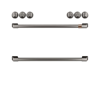 Café™ Front Control Gas Knobs and Handles - Brushed Black