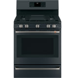 Café™ Freestanding Gas Knobs and Handles - Brushed Black